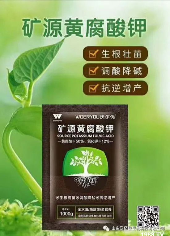 什么是礦源黃腐酸鉀？礦源黃腐酸鉀作用功效！