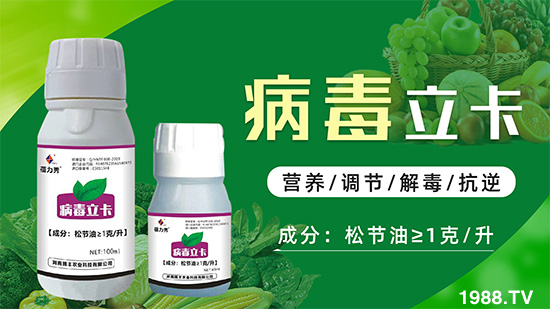 破解植物病毒防治難題!快速恢復(fù)生機(jī)!這個藥打上就管用!