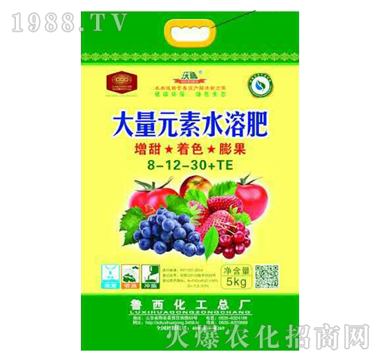 大量元素水溶肥8-12-30+TE-魯西化工