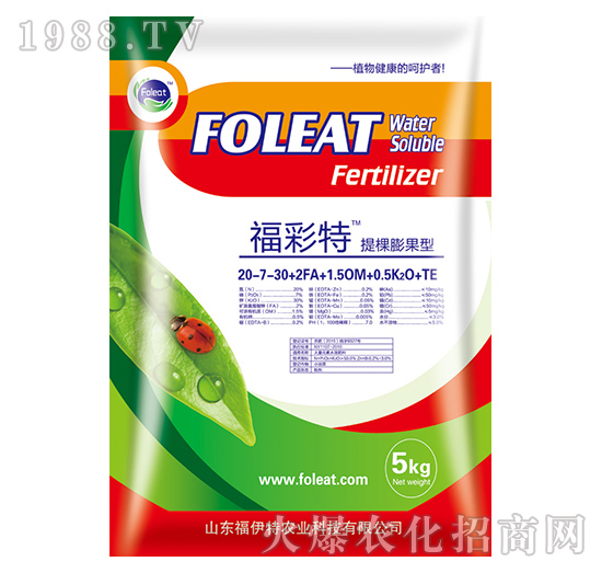 提棵膨果型水溶肥20-7-30-福彩特-福伊特