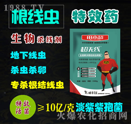 根結線蟲藥生物殺線劑-超無線-田小超