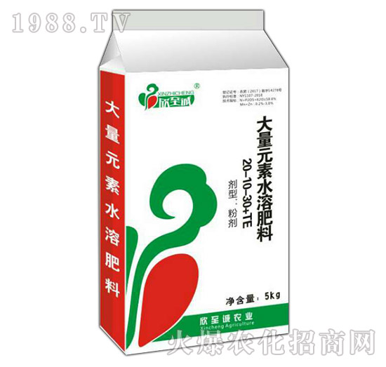 大量元素水溶肥20-10-30+TE-欣至誠(chéng)