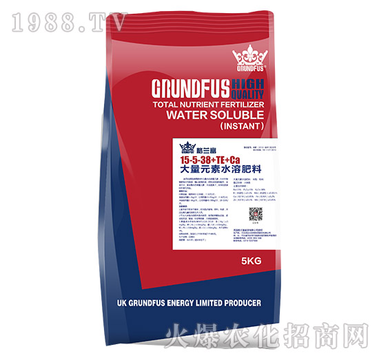 大量元素水溶肥料15-5-38+TE+Ca-格蘭富