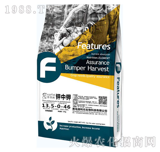 鉀中鉀13.5-0-46-園利元