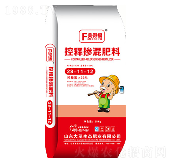 控釋摻混肥料28-11-12-美得福-大茂生態(tài)