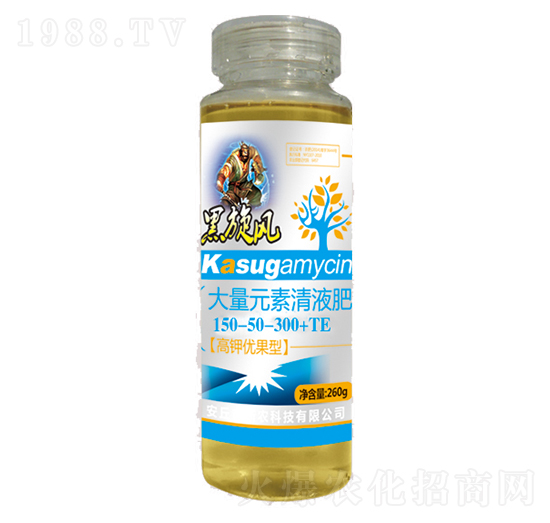 260g大量元素清液肥150-50-300+TE-黑旋風-新農