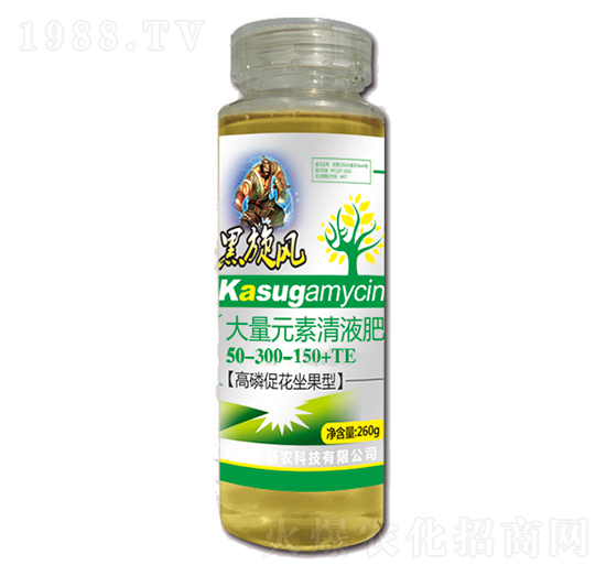 260g大量元素清液肥50-300-150+TE-黑旋風(fēng)-新農(nóng)