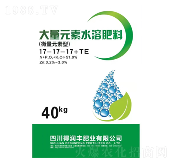 微量元素型大量元素水溶肥17-17-17+TE-施微稼-得潤(rùn)豐