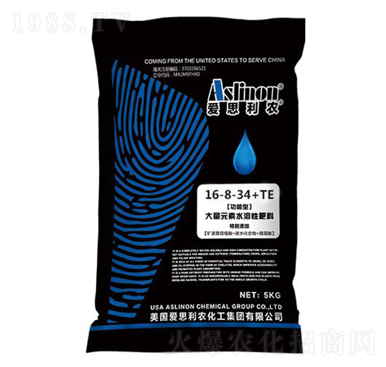 功能型大量元素水溶肥16-8-34+TE-華墾宜農