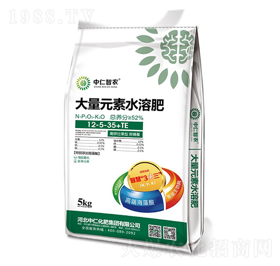 大量元素水溶肥料12-5-35+TE-中仁智農(nóng)-中仁集團