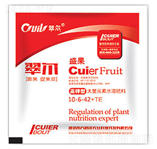 膨果促果型大量元素水溶肥10-6-42+TE-翠爾-東方潤澤