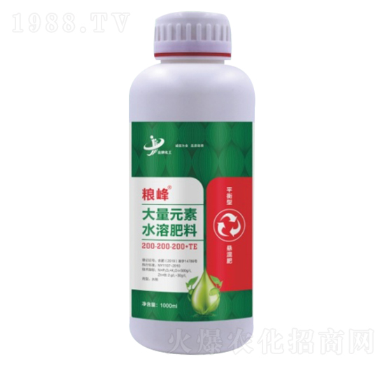 平衡型懸混肥大量元素水溶肥料200-200-200+TE 糧峰 金牌化工
