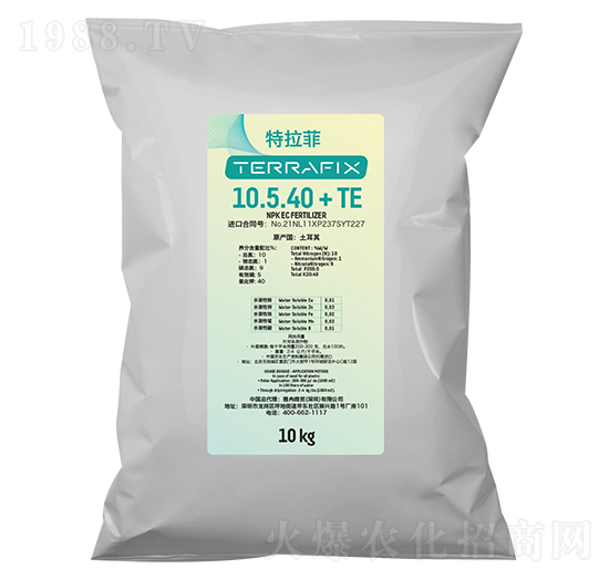 高鉀型大量元素水溶肥料 特拉菲 雅冉商貿