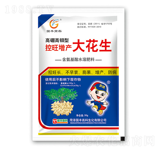 高硼高鉬型控旺增產(chǎn)大花生-國(guó)豐高科