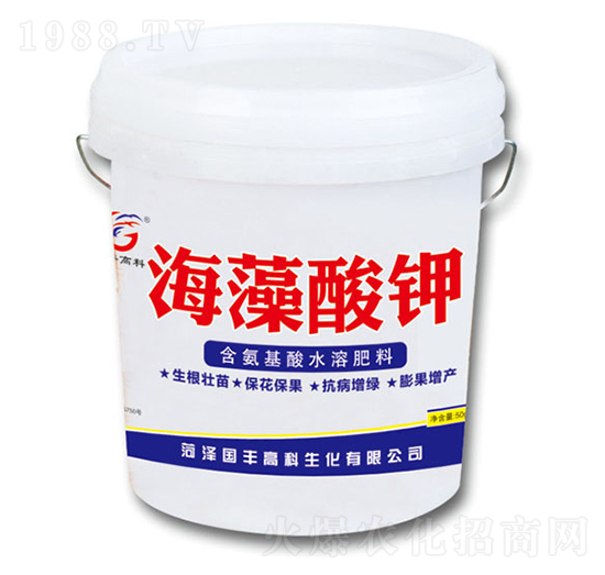 桶裝含氨基酸水溶肥料-海藻酸鉀-國豐高科