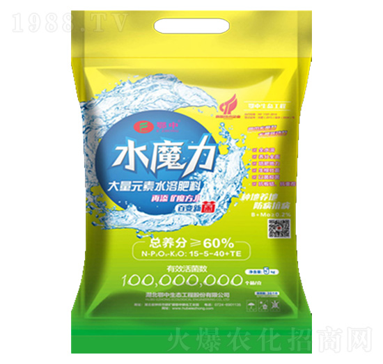 壯果型大量元素水溶肥料15-5-40+TE-水魔力-鄂中生態(tài)