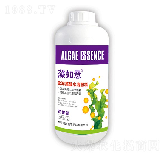 花果型含海藻酸水溶肥料-藻如意-國(guó)光益農(nóng)