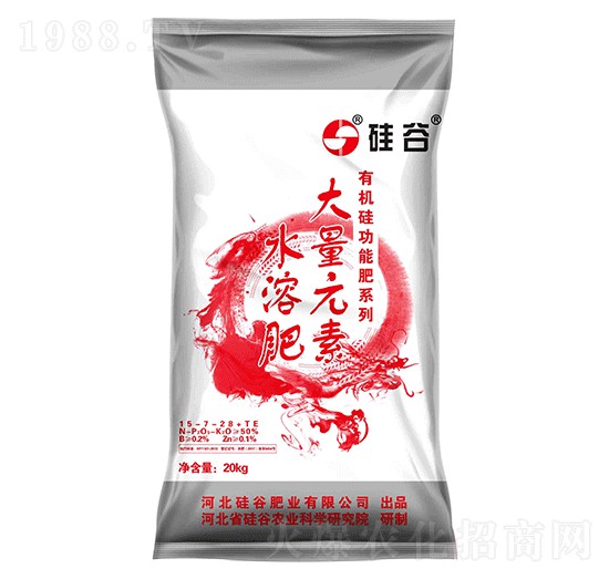 有機(jī)硅大量元素水溶肥料15-7-28+TE-硅谷化工