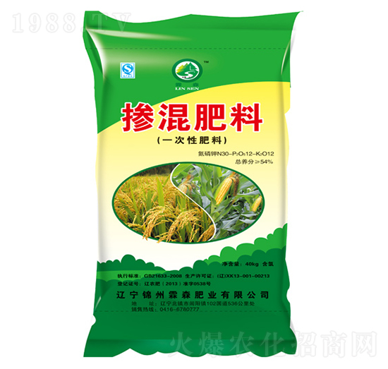 一次性摻混肥料30-12-12-霖森
