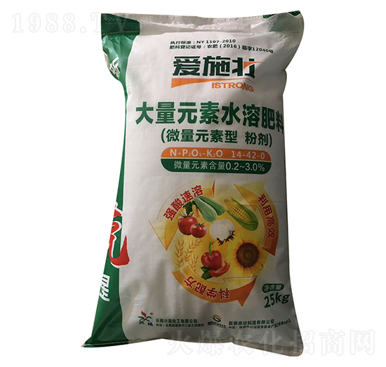 大量元素水溶肥14-42-0-愛施壯-興昆化工