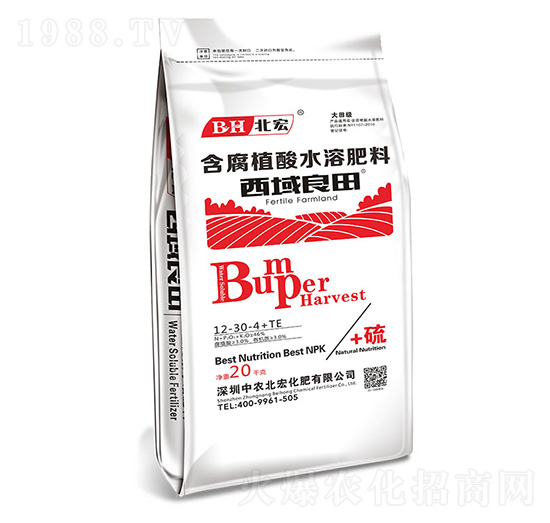 含腐植酸水溶肥料12-30-4+TE-西域良田（紅）-北宏