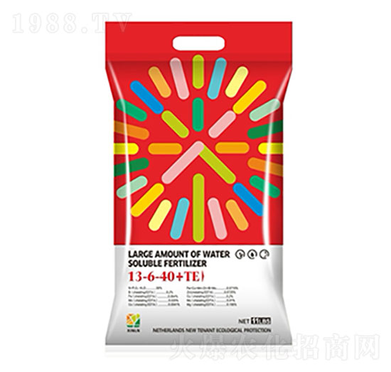 大量元素水溶肥料13-6-40+TE-新俐農
