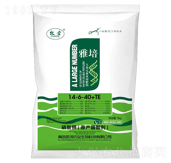 大量元素水溶肥14-6-40+TE-雅培-芭潤