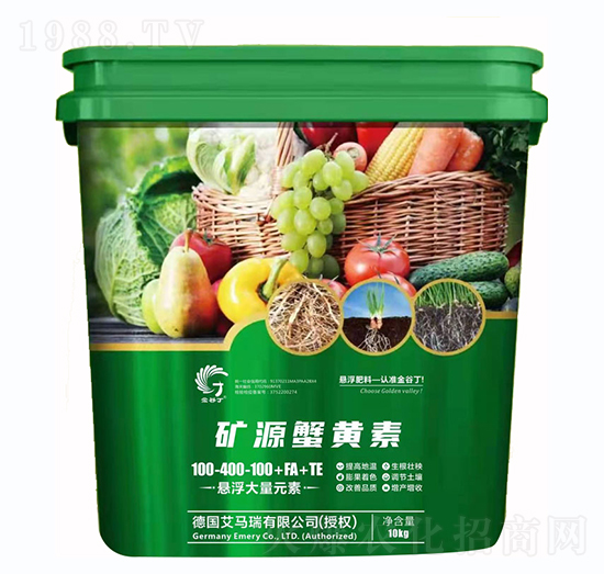 礦源蟹黃素·懸浮大量元素水溶肥100-400-100+FA+TE-金谷丁