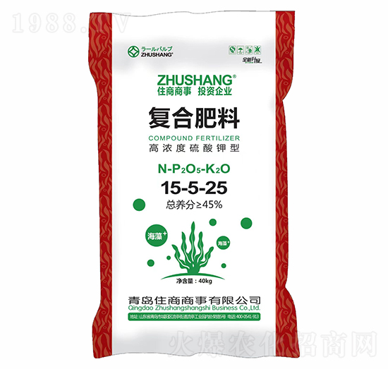 高濃度硫酸鉀型復合肥15-5-25+TE-住商商事