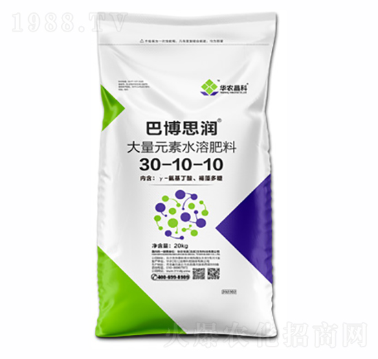 大量元素水溶肥料30-10-10-巴博思潤-華農(nóng)祥瑞