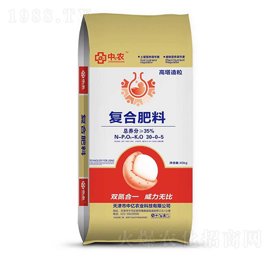 高塔造粒復(fù)合肥料30-0-5-中億農(nóng)