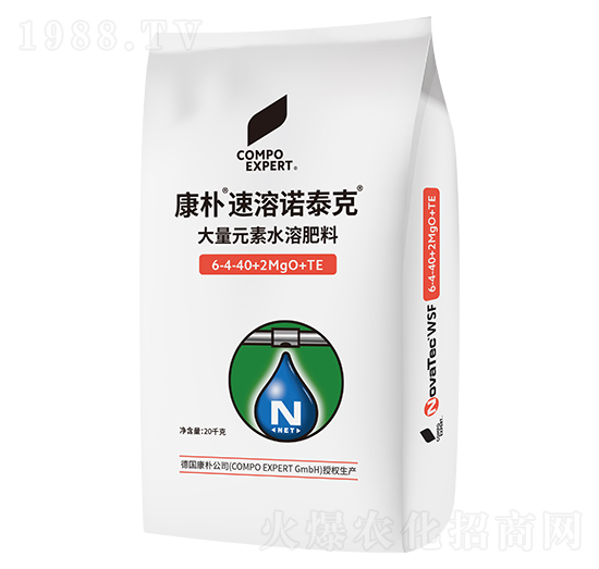 大量元素水溶肥料6-4-40+2MgO+TE-康樸·速溶諾泰克-德華肥料