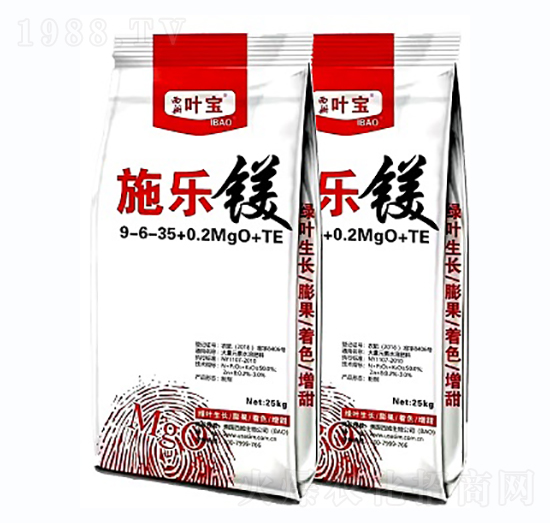高鉀型大量元素水溶肥料9-6-35+0.2MgO+TE-施樂鎂-寶葉植物