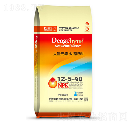 大量元素水溶肥12-5-40-歐門達斯民意利農(nóng)-民意肥業(yè)