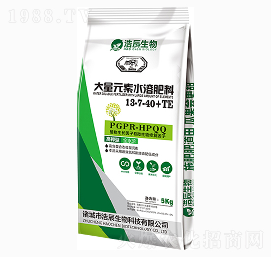 高鉀大量元素水溶肥料13-7-40+TE-浩辰生物