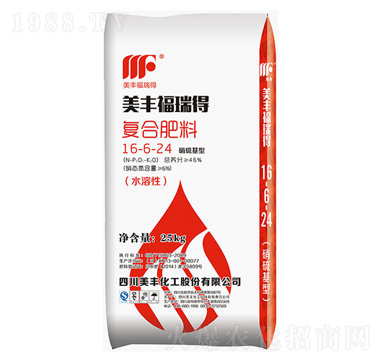 美豐福瑞得復(fù)合肥料16-6-24-美豐化工