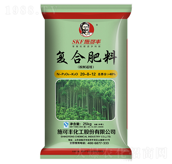 桉樹(shù)適用復(fù)合肥料20-8-12-施可豐