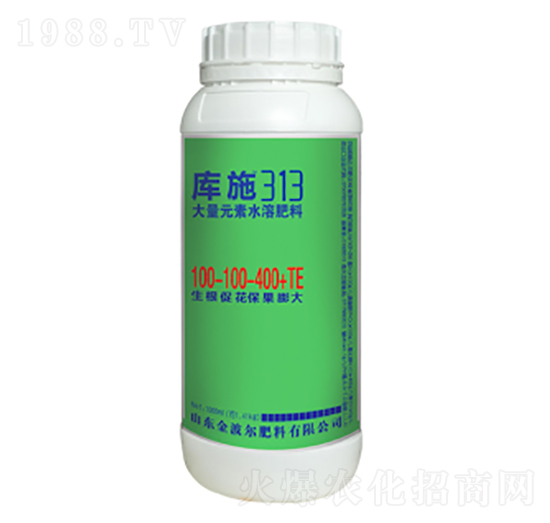 大量元素水溶肥料100-100-400+TE-庫(kù)施313-金波爾