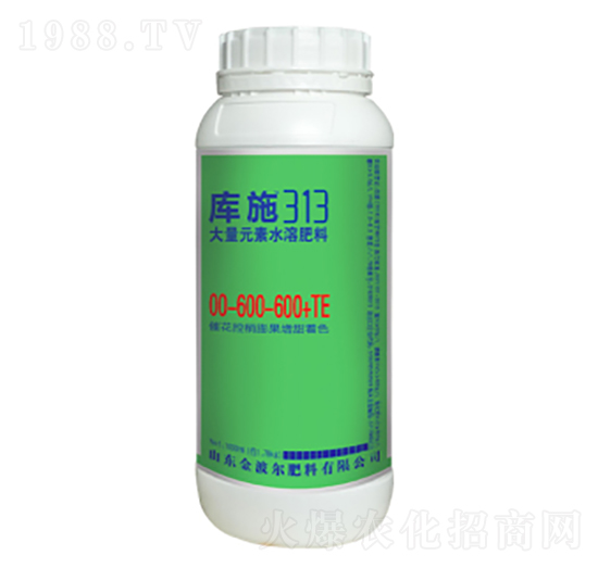 大量元素水溶肥料00-600-600+TE-庫(kù)施313-金波爾