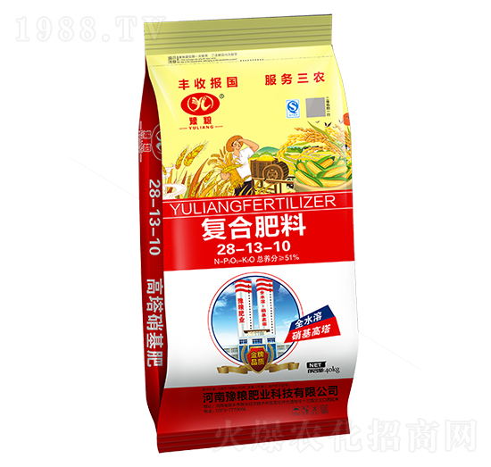 小麥專用高塔氯基復(fù)合肥料28-13-10-豫糧肥業(yè)