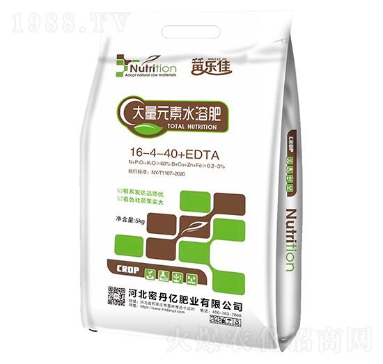 大量元素水溶肥16-4-40+EDTA-密丹億