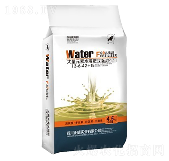 高鉀型大量元素水溶肥13-6-42+TE-正威實業(yè)
