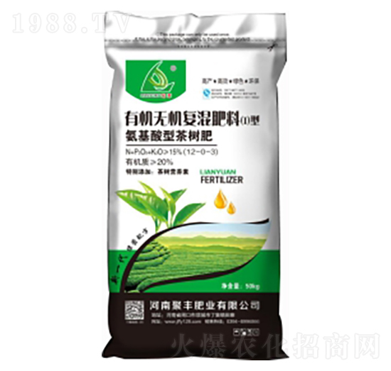 氨基酸型茶樹(shù)肥有機(jī)無(wú)機(jī)復(fù)混12-0-3-聚豐肥業(yè)