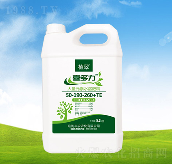 大量元素水溶肥料50-190-260+TE【5.5kg】-喜多力-豐農農化