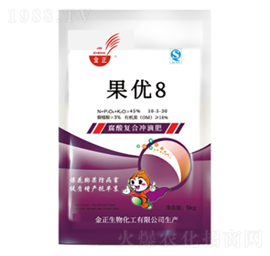 有機(jī)無機(jī)沖滴肥料-果優(yōu)8-金正生物