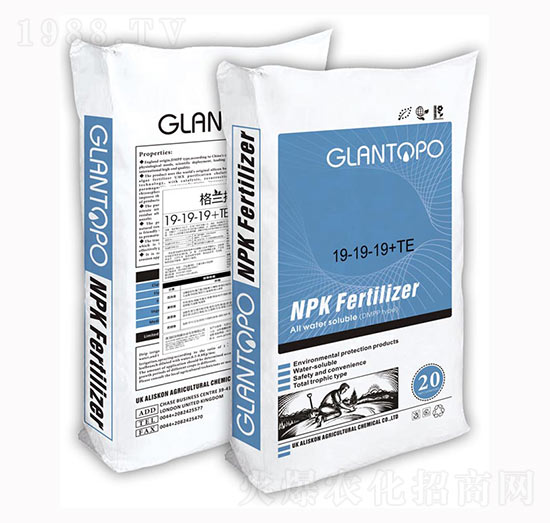 大量元素水溶肥料19-19-19+TE-格蘭拓樸-戈藍(lán)