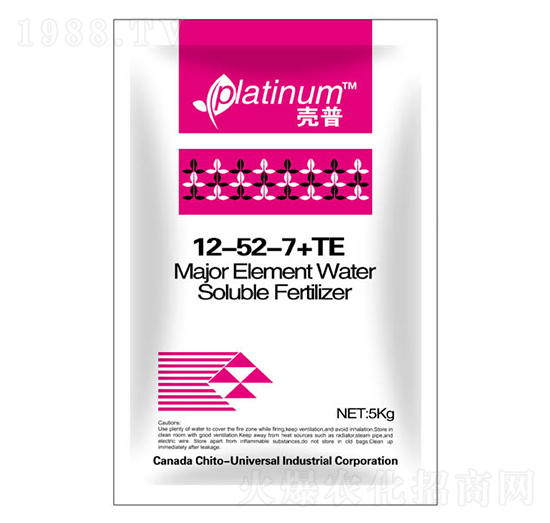 大量元素水溶肥料12-52-7+TE-殼普-康冉國際
