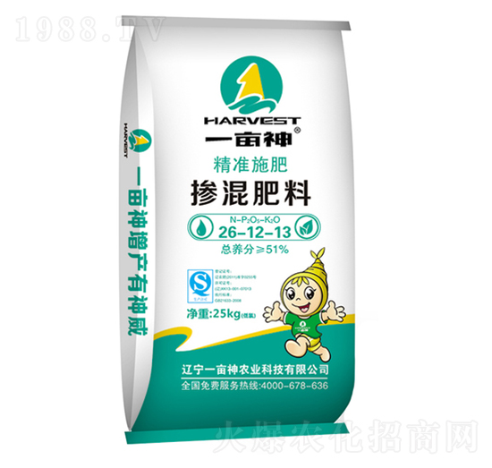 51%精準施肥摻混肥料26-12-13-一畝神