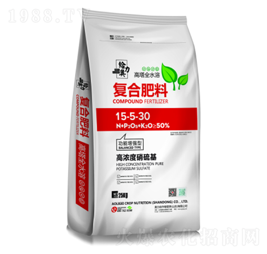 高濃度硝硫基復(fù)合肥料15-5-30-奧力給