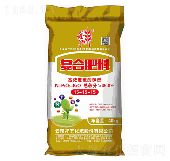高濃度硫酸鉀型復合肥料15-15-15-螳豐-祥豐集團